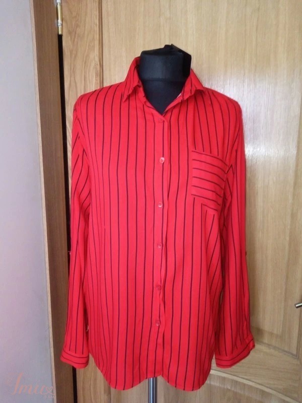 imusau.lt | parduodama Raudoni dryžuoti marškiniai 😍
