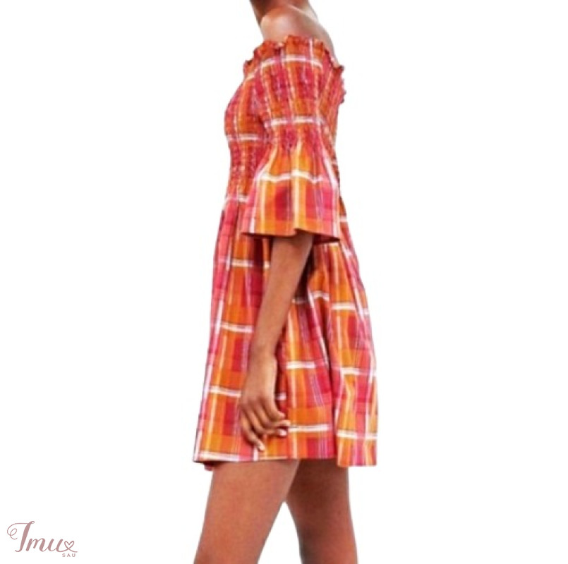imusau.lt | parduodama Zara stilinga medvilninė languota suknelė