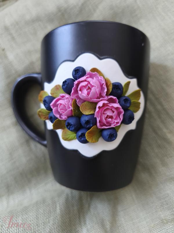 imusau.lt | parduodama Dekoruotas puodelis bijūnai