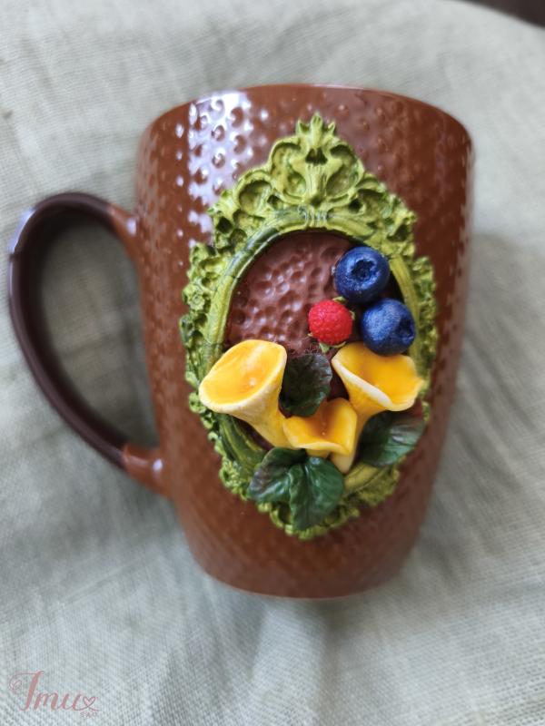 imusau.lt | parduodama Dekoruotas puodelis miškas