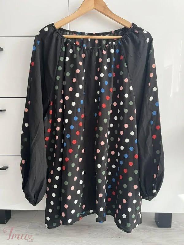 imusau.lt | parduodama DIDELE bluzkute 🔥- 10eu 52d - krut 142, klub 156, ilgis 79cm, polyest