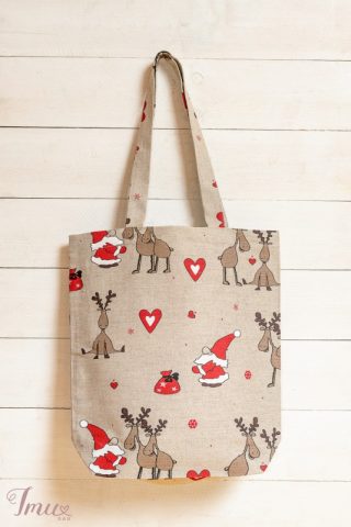 imusau.lt | parduodama Lininis kalėdinis krepšys