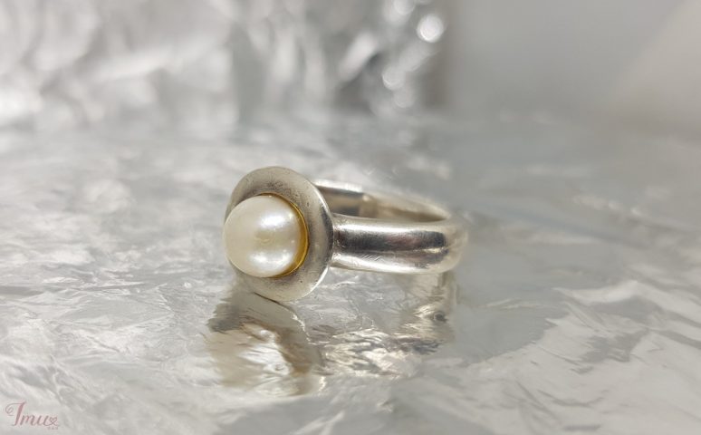 imusau.lt | parduodama Sidabrinis danų gamintojo sidabrinis su gelavandeniu perlu