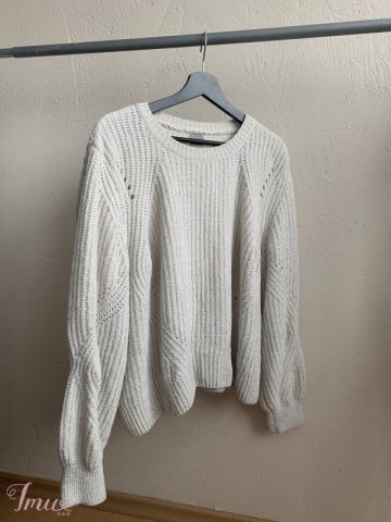 imusau.lt | parduodama Baltas šenilinis megztinis