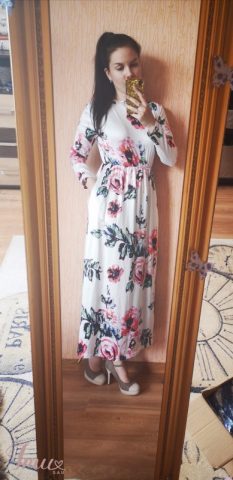 imusau.lt | parduodama Ilga gėlėta suknelė