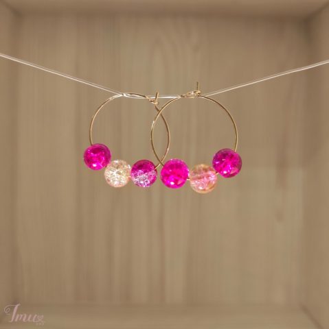 imusau.lt | listing Auskarai su skaldyto stiklo rutuliukais