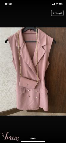 imusau.lt | parduodama pelenu rozinis kombis/suknele