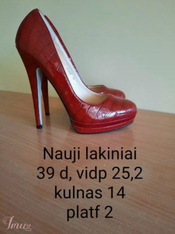 imusau.lt | parduodama Raudoni lakiniai bateliai