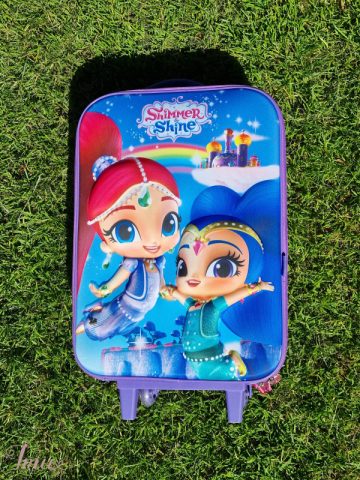 imusau.lt | parduodama ,,Shimmer & Shine" vaikiškas kelionių lagaminas