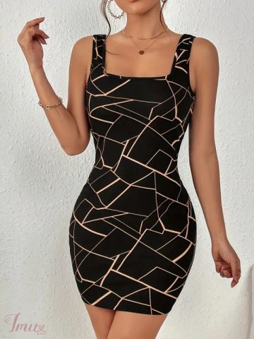 imusau.lt | parduodama "Abstract Print" suknelė be rankovių 98831