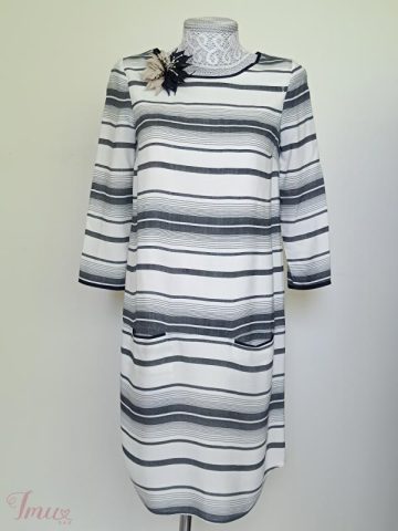 imusau.lt | parduodama Tiesaus kirpimo dryžuota  laisvalaikio suknelė (su pamušalu)