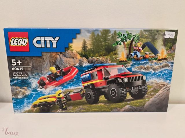 imusau.lt | parduodama 60412 LEGO City 4x4 ugniagesių visureigis su gelbėjimo valtimi