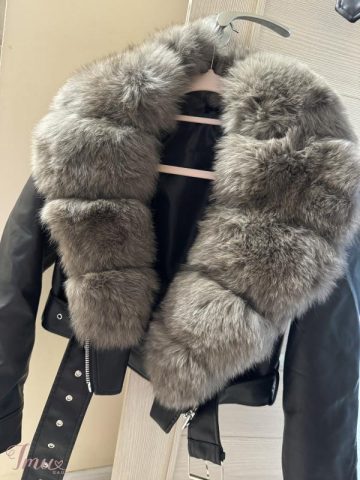 imusau.lt | parduodama Eco odos striukė su kailiuku