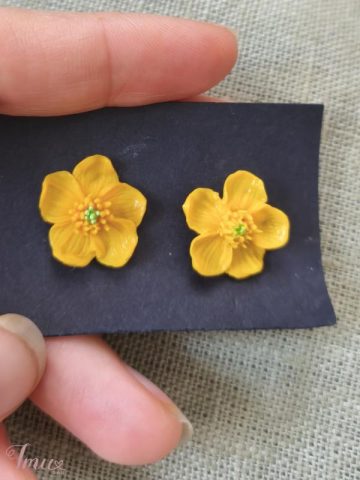 imusau.lt | listing Auskarai geltona puriena