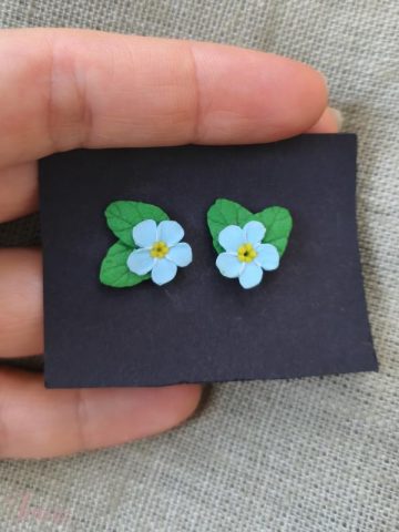 imusau.lt | parduodama Auskarai neužmirštuolės